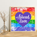 5D Diamond DIY Six-Color Rainbow Full Round Drill Rhinestone Kit