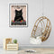 #A 5D DIY Diamond Painting Kits Full Round Drill Black Cat Poster Mosaic Picture