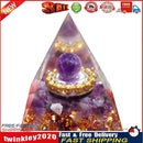 Orgonite Pyramid Amethyst Peridot Healing Crystal Art Energy Generator (A) Newly