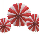 3pcs Halloween Bar Hanging Garland Bunting Round Paper Flower Banner Pull Flag