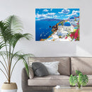 5D DIY Full Drill Diamond Painting Seaside Castle Cross Stitch Mosaic Home