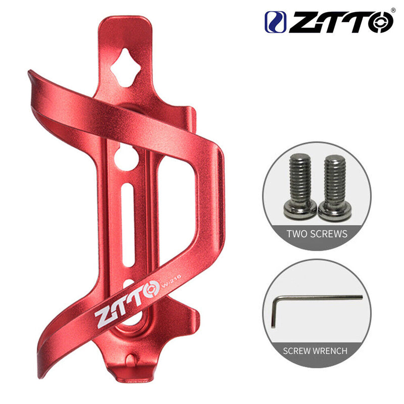 ZTTO MTB Bicycle Bottle Cage Ultralight Aluminum Kettle Bike Rack (Red) Newly