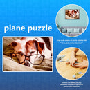 Educational Jigsaw Toys 1000pcs DIY Glasses Sleeping Dog Puzzle for Kids Ad