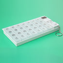 Digital 7days Pill Reminder Organizer Pill Box Case Timer White
