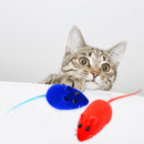 Funny Flocking Mouse Cat Toys Realistic Sound Plush Rubber Interactive Pet Toys