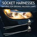 2pcs Car Halogen Lamp Headlight Socket Harness H1 Connector Plug Adapter Wire
