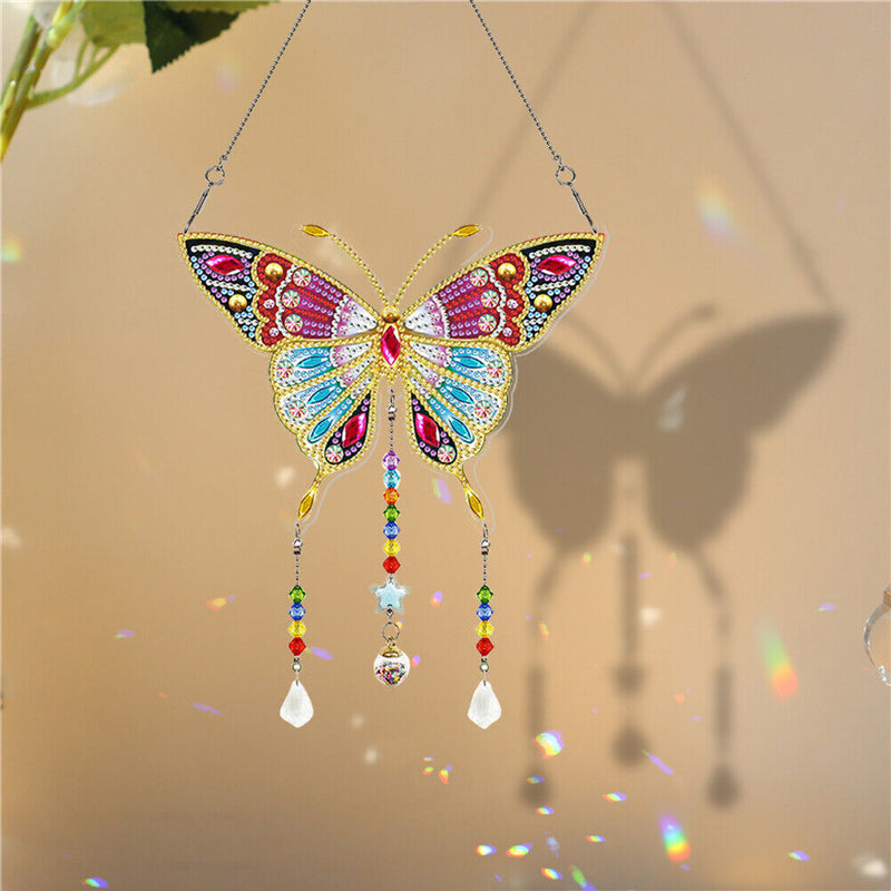 Ornamental Point Drill DIY Crystal Pendent Living Balcony Room Art Decor Bo