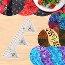 Acrylic Quilting Ruler 60 Degrees Triangle Template Hand Sewing Cutting Clo