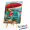 Beach Recliner Colouring Oil Canvas Picture DIY Hand Painted Paint By Number Kit