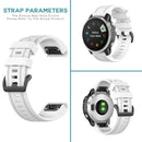 20mm Silicone Watch Band for Garmin Fenix 7S Sports Bracelet Strap (White) Newly