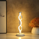 Spiral Wave LED Table Lamp Modern Desktop Decorative Lamps (UK Warm White) Newly