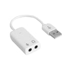 USB 2.0 Laptop Converter Stereo Sound Card Audio External Adapters Good Y5D8