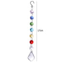 DIY Hang Light String Octagonal Beads Crystal  Maple Leaf Pendant Newly