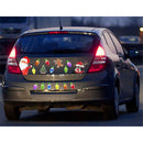 Refrigerator Magnets Santa Reindeer Tree Reflective Bulb Christmas Magnet Set