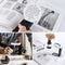 with LED Light and Stand Shatterproof Magnify Glass Handheld Foldable Magnifier