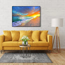 Painting By Numbers DIY Quiet Seaside Hand Painted Canvas Oil Art Picture Kit