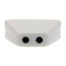 3.5mm Jack Microphone Earphone to 2.5mm Audio Adapter for Xbox 360(White)