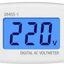 AC 80-300V LCD Digital Voltmeter Volt Meter Socket Wall Mounted Voltage Teste