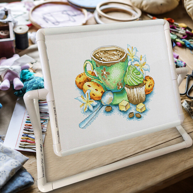 Cross stitch embroidery frame Handheld-table embroidery-cross stitch