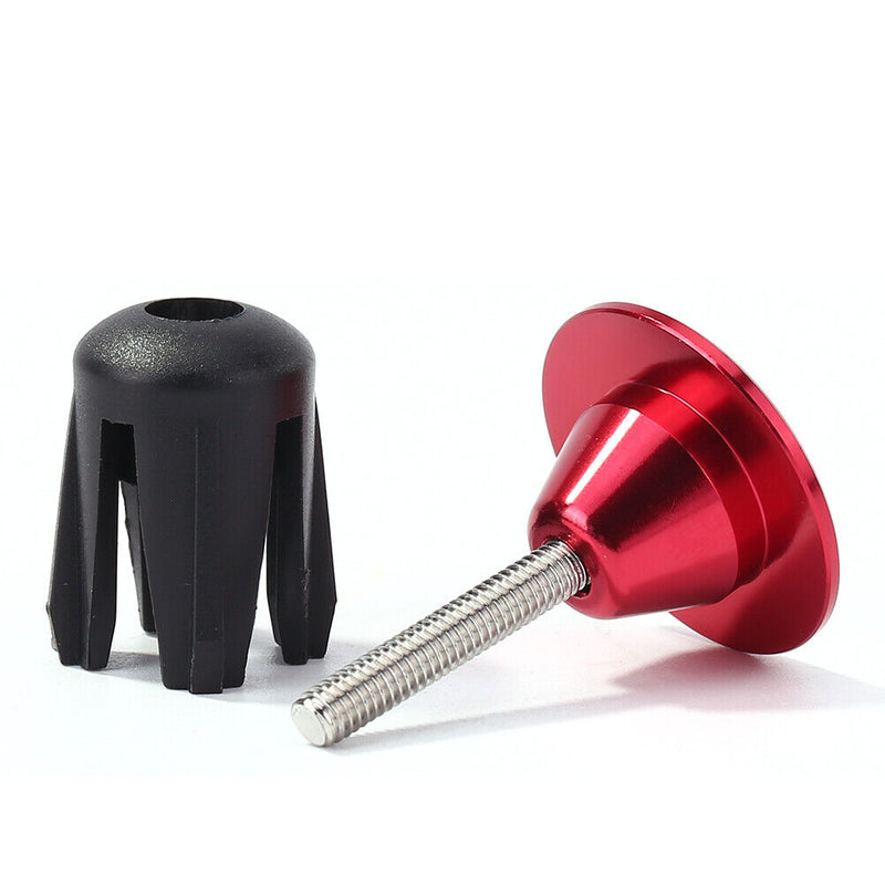 1 Pair Burnt Blue Bike Handle Bar End Caps Aluminum Alloy MTB Road Bike End