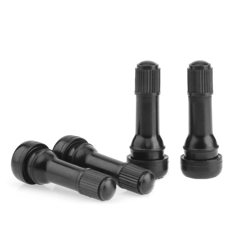 4pcs TR438 Snap-in Rubber Tubeless Tire Car Wheel Tyre Valves with Dust Cap