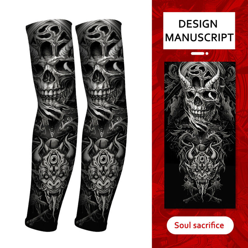 1 Pair UV Protection Cooling Arm Sleeves Cycling Fitness Arm Guards for Adults