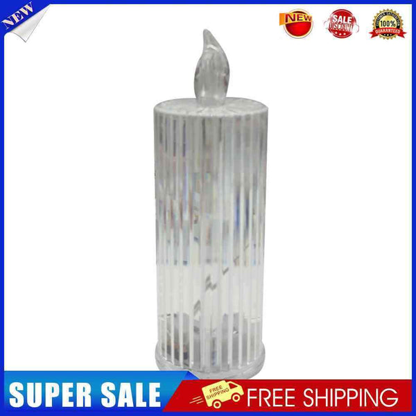 LED Diamond Candle Light Acrylic Crystal Night Lamp Home Bedroom Decor (A)
