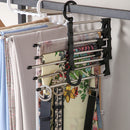 Trousers Pants Tie Storage Shelf Closet Organizer Stainless Steel Clothes H