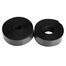 1 Pair Cycling Bike Black Non-slip Handlebar Tape Wrap with 2 Bar Plugs