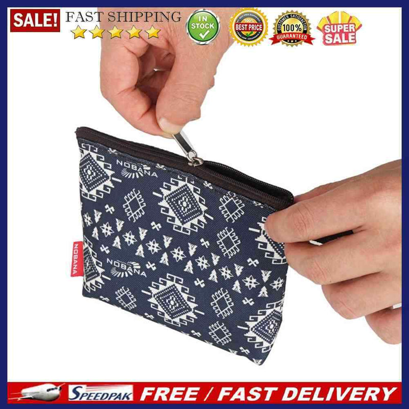 Outdoor Mini Cosmetic Storage Bag Makeup Pouch Oxford Cloth Zipper Organizer