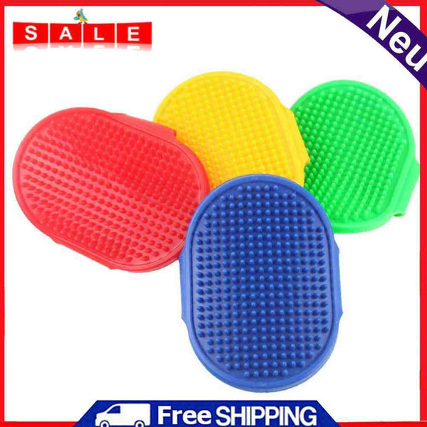 Rubber Pet Dog Bath Brush Puppy Cat Massage Grooming Gloves Cleaning Brushes