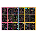 Kids Handmade Scratch Paper Colorful Drawing Scraping Painting Toys Random