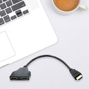 HDMI Splitter Cable 1 MaleTB 2 Female Adapter 1in 2 Out HD Video Y Converter