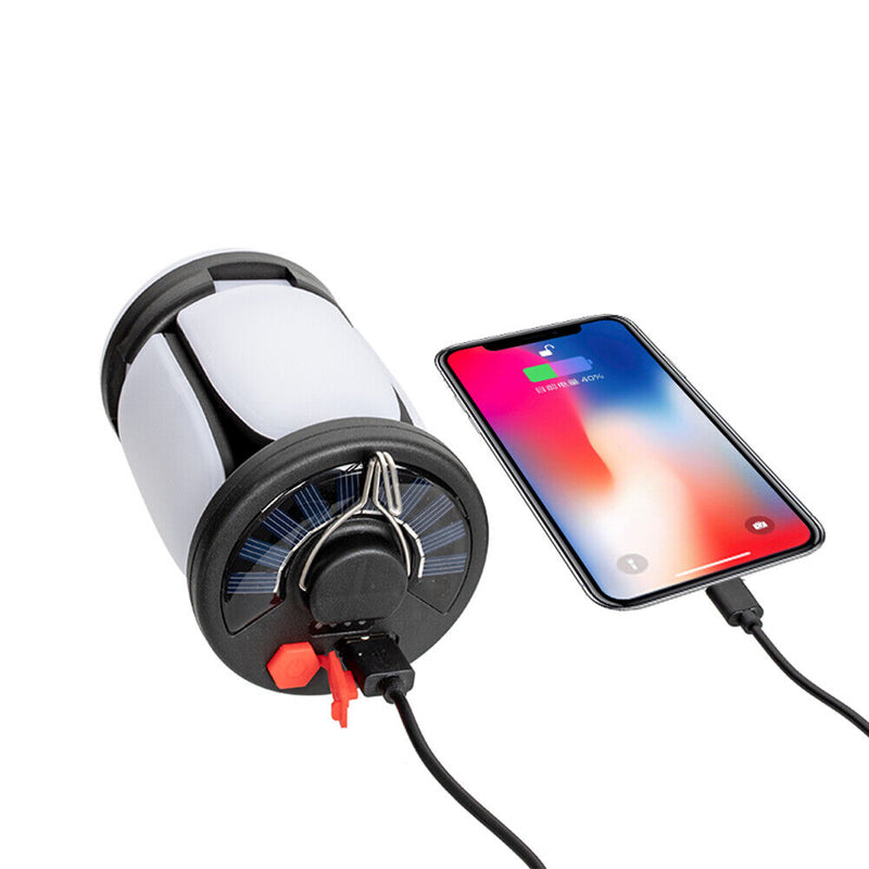 Led Emergency Lights 1800mah Solar Searchlights 6 Brightness Folding for Outdoor