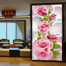 5D DIY diamond Painting Rose Flower Embroidery Diamonds Wall Stickers Decor