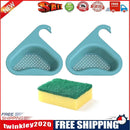 2pcs Kitchen Sink Strainer Fruit Vegetable Drain Hanging Baskets (Blue)
