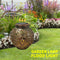 LED Metal Solar Lantern Light Waterproof Hollow Projection Lamp (Copper) Newly