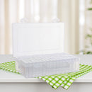 64 Grids Rhinestone Embroidery Organizer Accessory Square Jewelry Nail Organizer