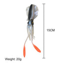 15cm 20g Bionic Squid Sea Fishing Lures Artificial Wobbler Soft Bait (Blue)