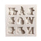 Halloween Letter Alphabet Silicone Chocolate Fondant Cake DIY Moulds Mold Q6I9