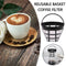 1*Reusable Basket Coffee Filter For 8-12 Cup Coffee