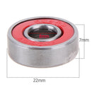 10pcs 608rs Deep Groove Wheel Bearings Skateboard Scooter Car Shafts (Red) Newly