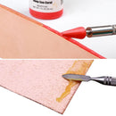 Dual-purpose 2 Brass Head Leather Edge Oil Gluing Dye Pen Paint Roller Tool