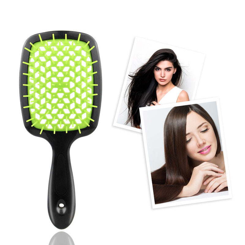 Hollow Airbag Massage Comb Straight Curly Hair Care Styling Brush (Blue)