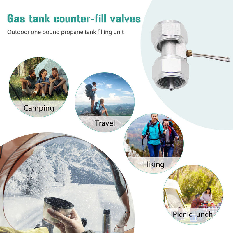 Copper American Gas Tank Filling Valve Gas Tank Refueling Adapter Outdoor Tool