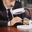 10x HD Desktop Magnifying Glass w/ 21 LED Lights Foldable Reading Magnifier
