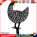 Acrylic Hollow Chicken Ornaments Backyard Lawn Stakes Yard Art Decor (E) Newly