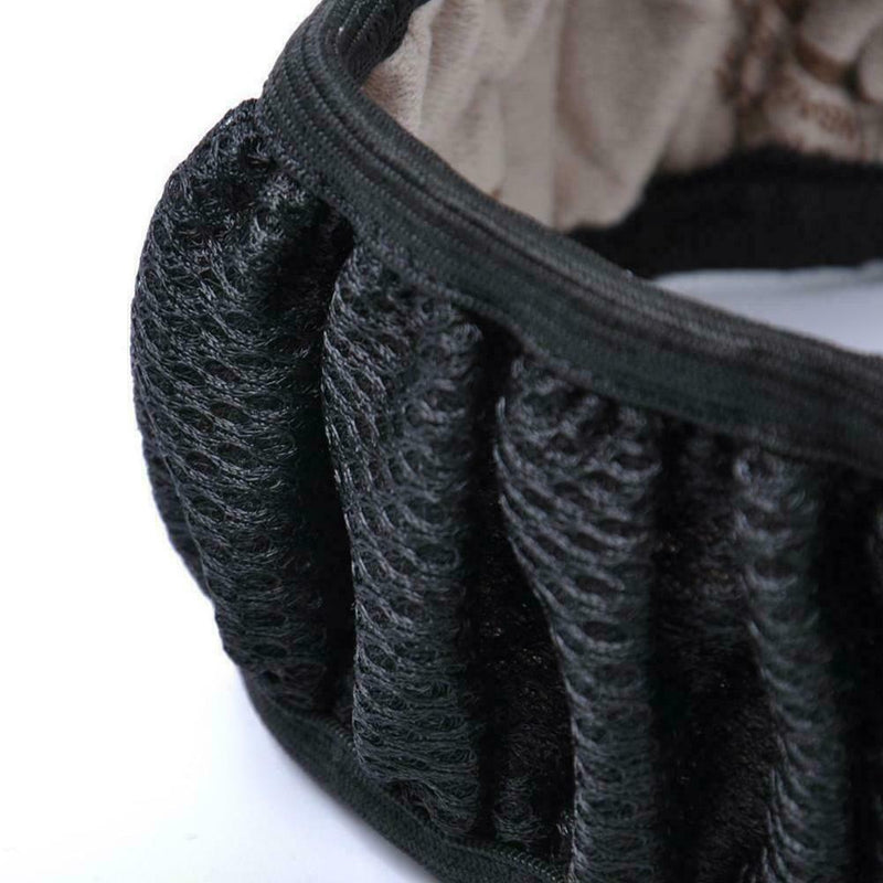 Schwarzes Auto Lenkradbezug Mikrofaser Leder Atmungsaktiv Anti-Rutsch 15 B4T2