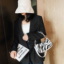 Fashion Zebra Pattern Women Shoulder Bag Clear Acrylic Chain Handbag (2)