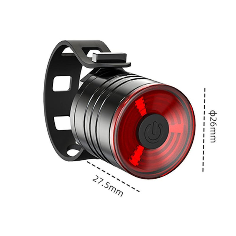 Road Bicycle Taillight Warning Aluminum Helmet Lights (2XRed Light)